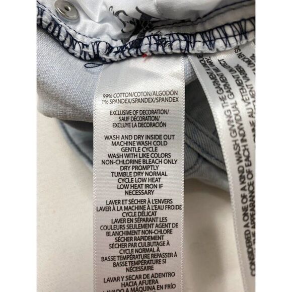 Calvin Klein Bleached Ankle Jeans Women's 26 High Rise‎ Straight Stretch NEW - Picture 9 of 10